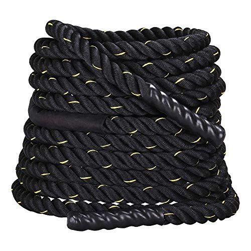 FOBUY Battle Rope Undulation Fitness Exercise?38mm?12M/15M (38mm*9m)
