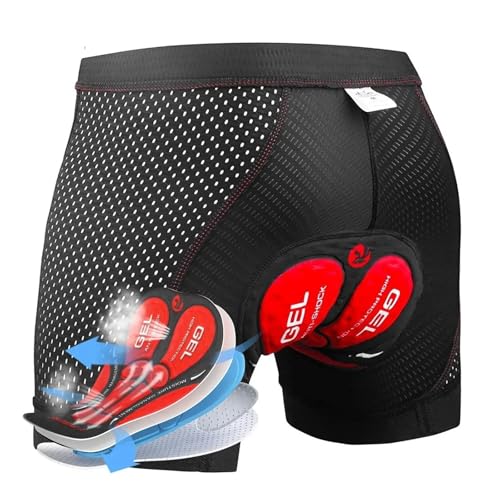Shorts de ciclismo con acolchado 5D y gel transpirable miniatura 1