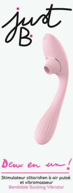 Vibromasseur féminin 10 intensités JUST B. en silicone doux étanche