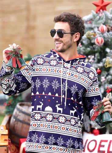 Arvilhill Mens Christmas Hoodies Funny Ugly 3D Printed Graphic Unisex Pullover with Pocket (S-3XL) - Image 6