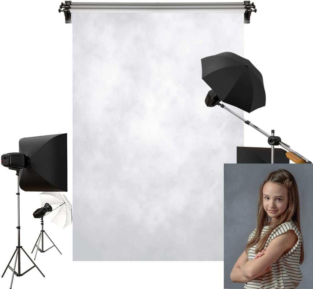 Kate Light Grey Backdrop Headshot Background Gray Portrait Fabric Photography Studio Props
