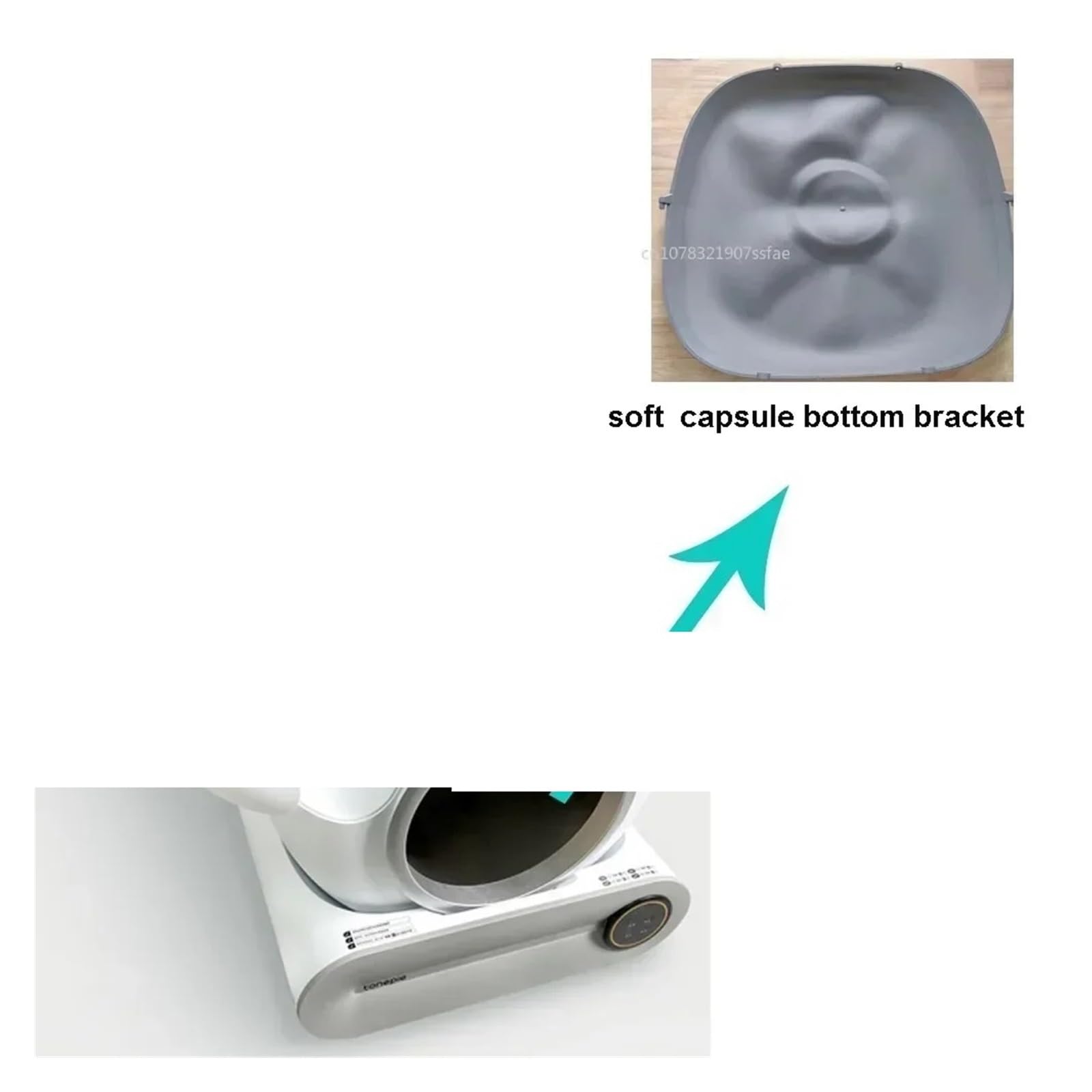 Müllbeutel, kompatibel mit TONEPIE, automatische Katzentoilette | Zubehör mit Behältertür, Unterkapsel, Lüftungsgitter und Filtergewebe zur Wartung(Rubbish bag 3 rolls)