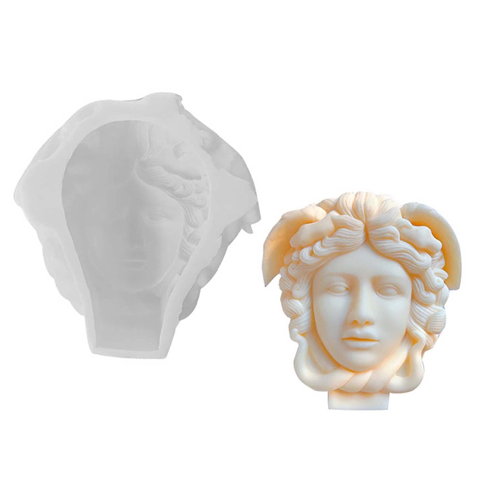 Grainrain Geometric Silicone Candle Mold - Large 3D Abstract Art Mold For Candles, Soap & Resin (F18-G103)