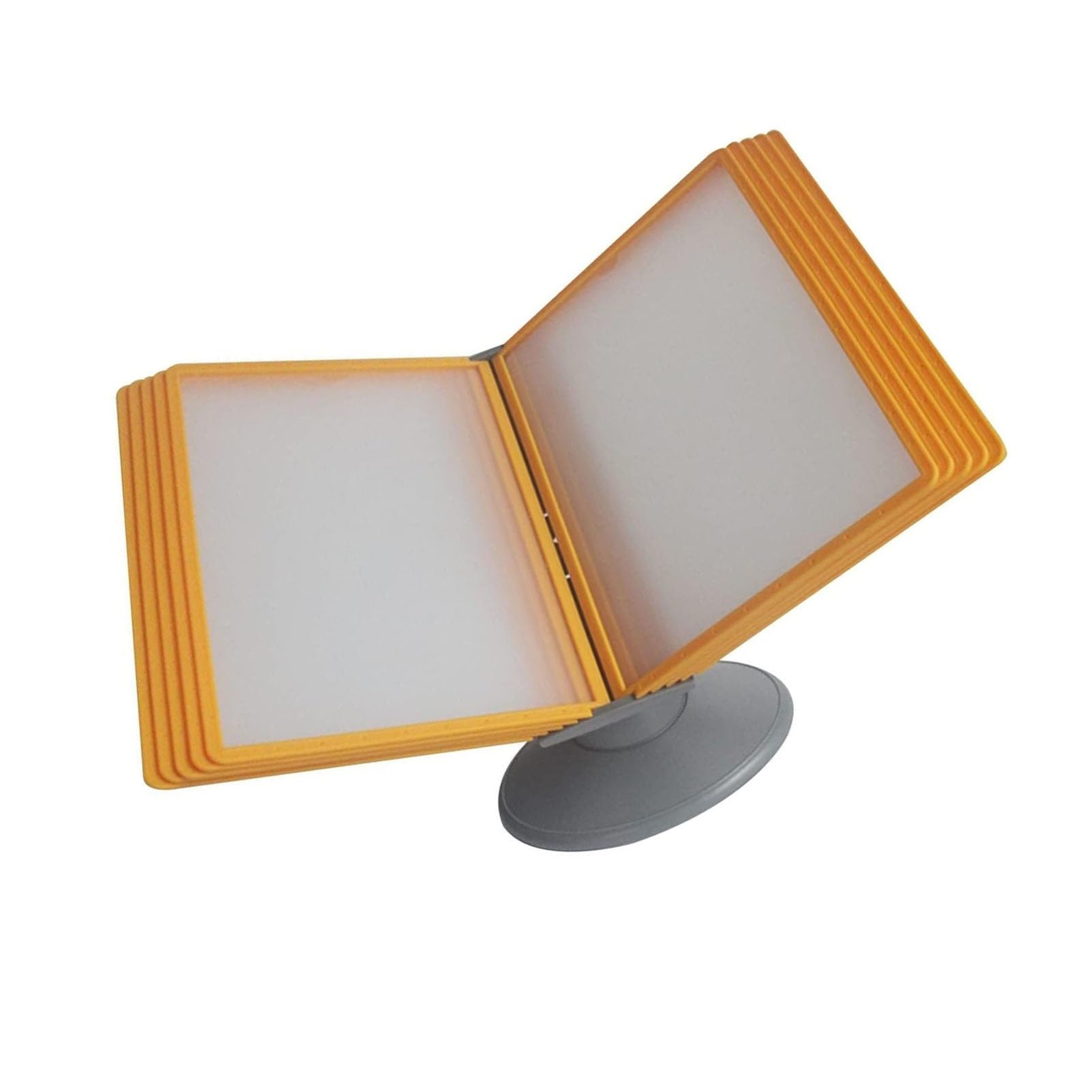 OLSKFUH File Organizer For Desk - Desktop Reference System 10 Page 20 Sheet Capacity Catalog Display Rack Adjustab,E