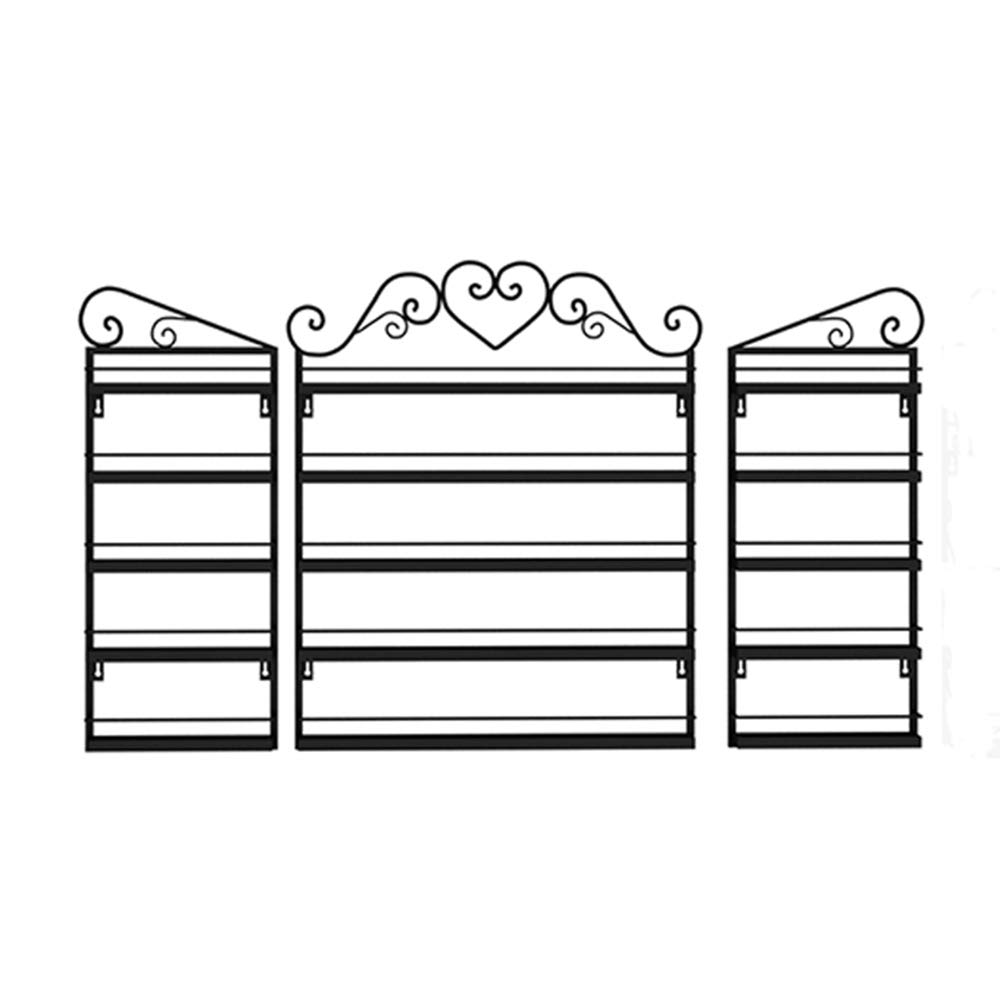 Caja de Almacenamiento de Esmalte de Uñas Soporte de Exhibición,Salon de Pared Expositor de Esmalte de Uñas 5 Capas de Metal Soporte de Aceite Esencial / Esmalte de Uñas，Para Lápiz Labial, Perfume