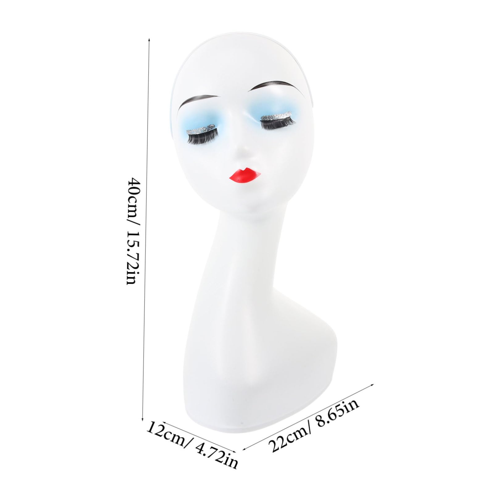 Healeved Wig and Hat Display Stand Mannequin Head Model Wig Holder for Styling Drying and Braiding Practice