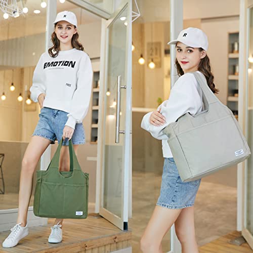 Image of KYALOU Utility Large Tote Bag, Women Casual Shoulder Bags for Work School Gym Beach Travel Shopping Grocery | Utility