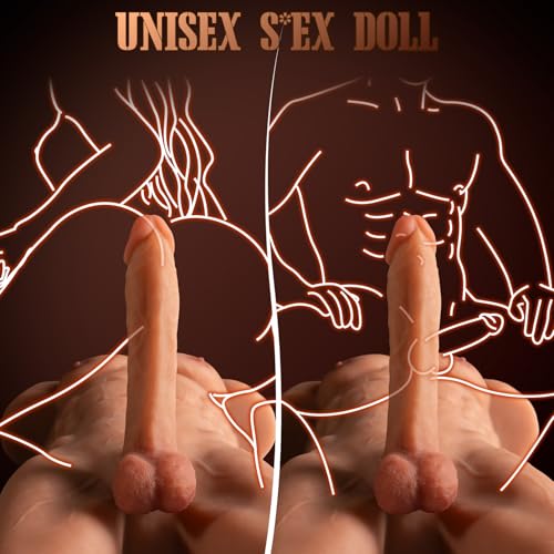 Image of 26LB Male Sex Doll for Women with 8in Flexible Huge Dildo, AUSLOVE Realistic 3D Muscular Male Torso Sex Dolls with Tight Anal for Men Gay Couple, Big Penis Sex Toy for Female Masturbation