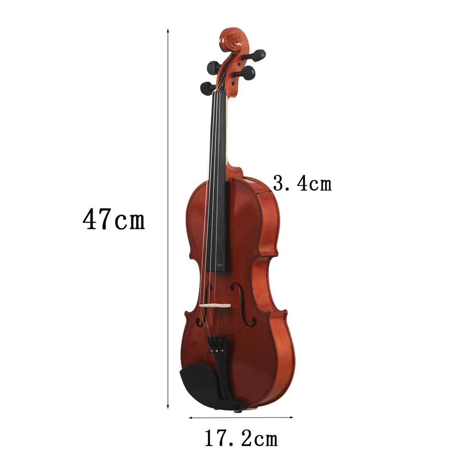 Violine Professionelle Geige Aus Massivem Holz Für Anfänger Und Erwachsene Üben Inklusive Koffer(1-4)
