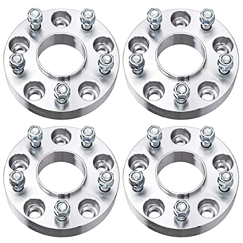 PUENGSI 5x5 to 5x5 Wheel Spacer 1.25 inch 5x127mm to 5x127mm Wheel Adapters & Spacers fits for Jeep Grand Cherokee Wrangler Commander XK JK WK Thread Pitch Hubcentric 1/2" 4PCS