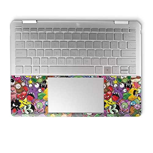 Image of MightySkins Carbon Fiber Skin Compatible with HP Spectre x360 14 inch (2022) Full Wrap Kit - Monster Mash | Protective, Durable Textured Carbon Fiber Finish | Easy to Apply | Made in The USA