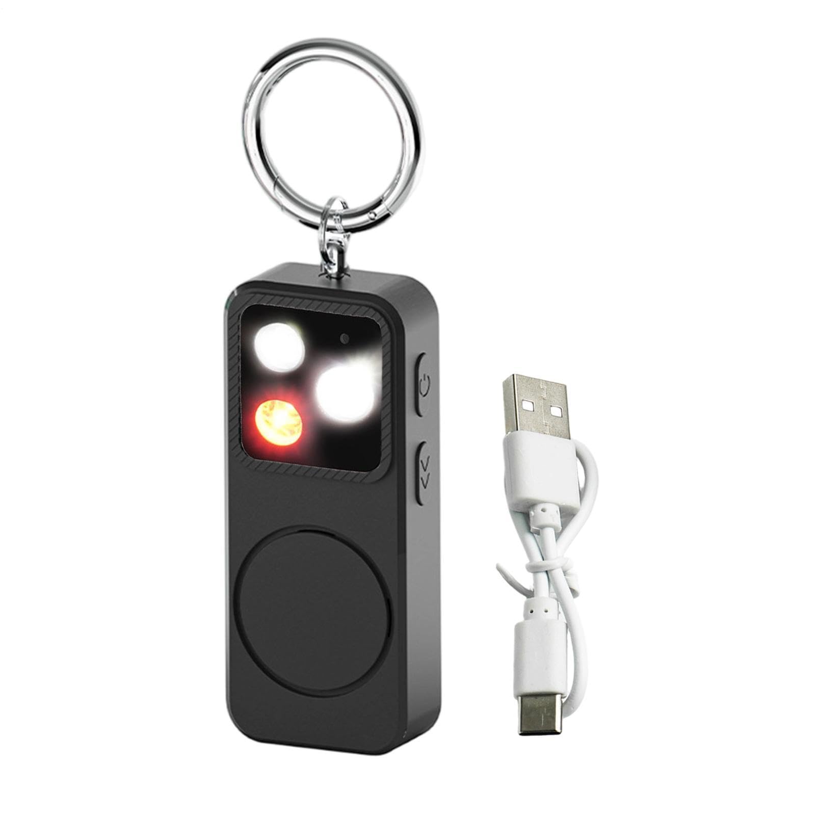 Alarma Personal | Autodefensa Recargable 150dB - Llavero de Seguridad de Defensa | | Mochila de protección Cinturón Bolsillo Niñas Ancianos Viaje Diario