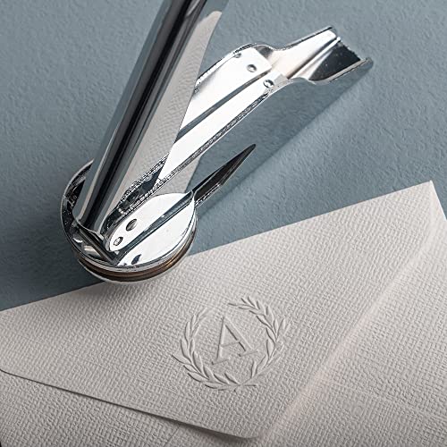 STAMTECH Custom Logo Embosser Stamp - Heavy Steel Embosser Stamp Design Your Own Logo or Emblem Perfect for Weddings Libraries Book Embosser - Thumbnail 5