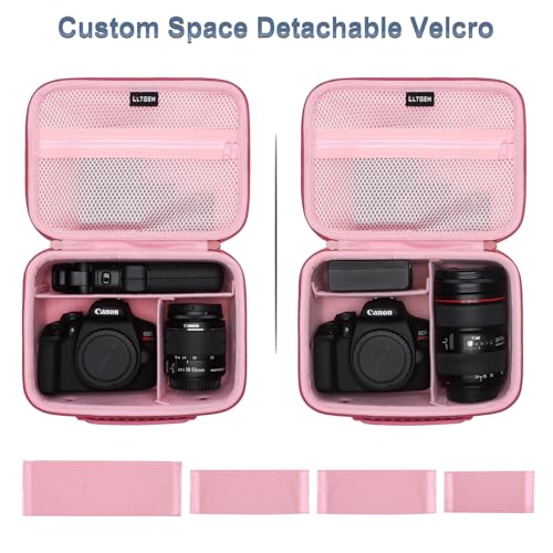 Funda para cámara compatible Canon EOS DSLR magenta y rosa miniatura 2