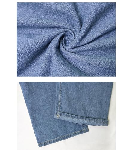 SOMTHRON Women's Wide Leg Jeans High Waist Baggy Slouchy Loose Boyfriend Denim Pants Trousers4