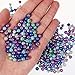 TOAOB 1680pcs Pearl Beads for Jewelry Making 24 Colors Round Pearl Beads with Holes 6mm Loose Spacer Beads for DIY Crafts Necklaces Bracelets and Vase Fillers