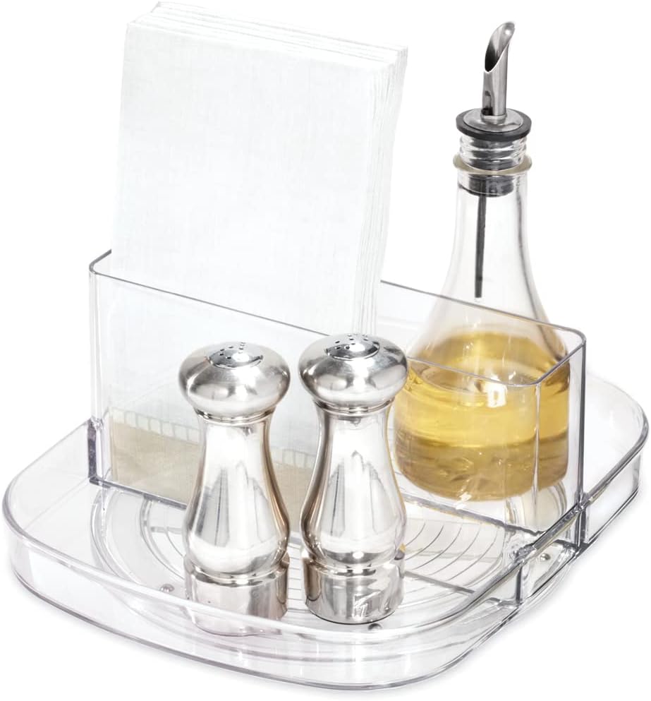 Clear Plastic Napkin and Condiment Spinner