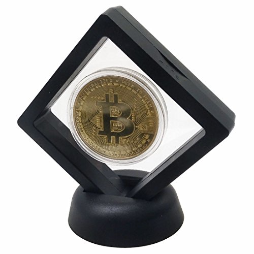 GARASANI Bitcoin Set with Display Item Case and Box, Home Room Office Decoration Collector's Set (Gold) - Image 7