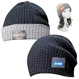 TefuRe 帽子 2way ニット帽 黒 専用エクステと一緒に使える 帽子ウィッグ 帽子エクステ HAT9-Bk