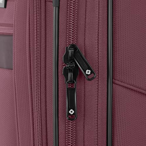 Image of Samsonite Ascella 3.0 Lightweight Softside Luggage Spinner Collection, Mauve Haze, 3-Piece Set (Carry on /Medium /Large), Ascella 3.0 Softside Expandable Luggage With Spinner Wheels