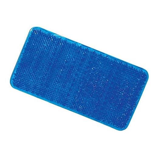 ALL FOR YOU Soft Anti-Slip Shower Tub Grass Massage Bath Mat (Blue)-BPA, Latex, Phthalate Free