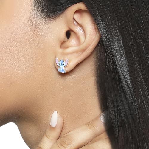 Disney Lilo and Stitch Experiment 626 Silver Plated Stud Earring Set, 3 Pairs - Officially Licensed2