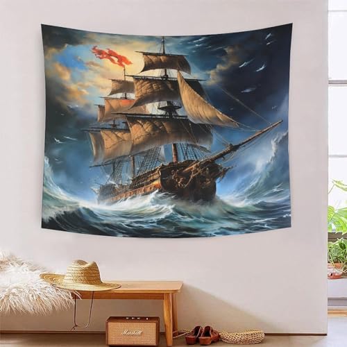 Voiliers 3D effet tapisserie décoration murale en tissu premium pour un intérieur raffiné