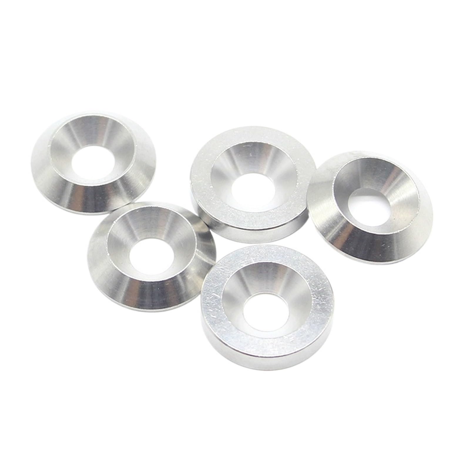 Arandela de copa, arandelas de metal, Arandela avellanada M3 M4 M5 M6 M8 M10 M12 Junta de cabeza sólida plana cónica de acero inoxidable 304 y arandelas cónicas convexas(CONE M6x15x2.8(5pcs))