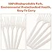 100% Eco Friendly Compostable Forks Disposable Forks Cornstarch Based 50 Large Disposable Utensils (6.7 in.) Durable and Heat Resistant Alternative to Plastic Forks Party Supplies 7
