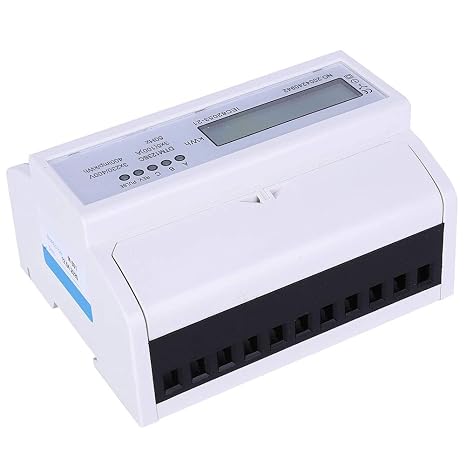 3 Phase Energy Meter DIN Rail LCD Digital Electricity
