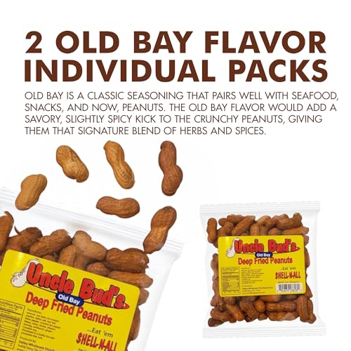 Image of Uncle Bud's Deep Fried Peanuts, Old Bay Flavor - 2 Pack