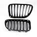 Front Kindey Radiator Grille Grill For BMW E84 X1 2010-2014 2012 Glossy Black