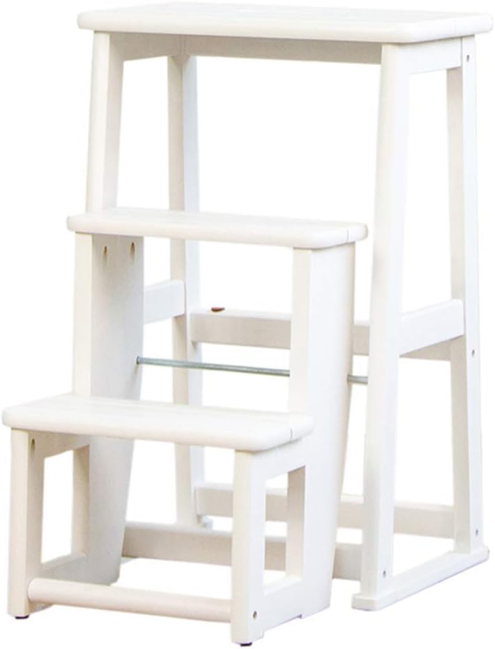 Home Step Stools,Multi-Function Household Folding Ladder Stool, 3-Step Ladder Chair, Shoe Rack, Flower Rack, Kitchen Step Stool, Stair Chair Seats, Storage Shelf, Portable,A,C