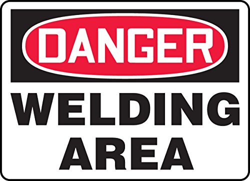 Panneau danger zone de soudage Aluma-Lite Accuform 25x35cm MWLD017XL