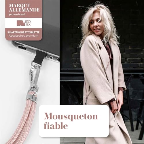 Chaîne de téléphone portable moex Unleash collier smartphone iPhone XR rose - 4