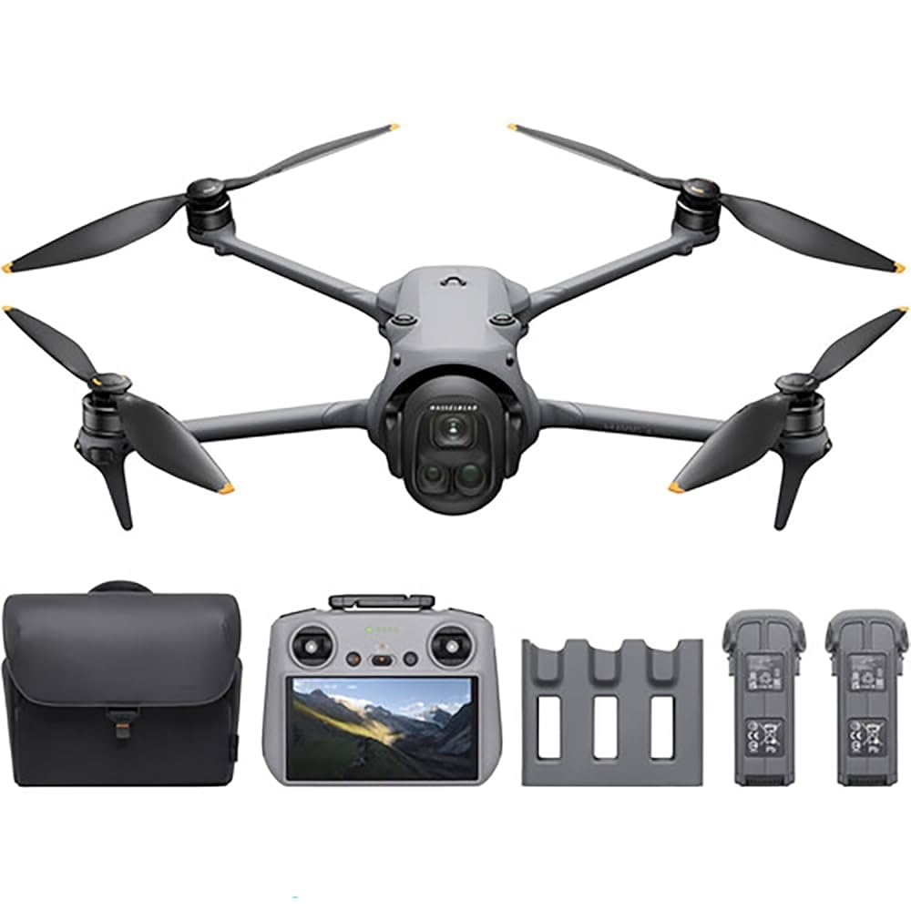 DJI Mavic 4 Pro Drone Fly More Combo (DJI RC 2) with 100MP Hasselblad Camera, Triple-Camera System, 6K/60fps HDR Video, 51-Min Flight Time, O4+ 30km Video Transmission, 0.1-Lux Night Vision
