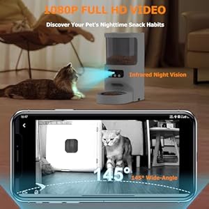 Automatic Cat Feeder with Camera5g24g Wifi Pet Feeder 1080p Hd Cat Food Dispenser with Night Visiontimed Smart App Dog Food Dispenser with 2way Audio for Cat  Dogdetachable for Easy Clean  Cucciolini Doodles Automatic cat feeder with camera5g2 4g wifi pet feeder 1080p hd cat food dispenser with night visiontimed smart app dog food dispenser with 2 way audio for cat  dogdetachable for easy clean   cucciolini doodles