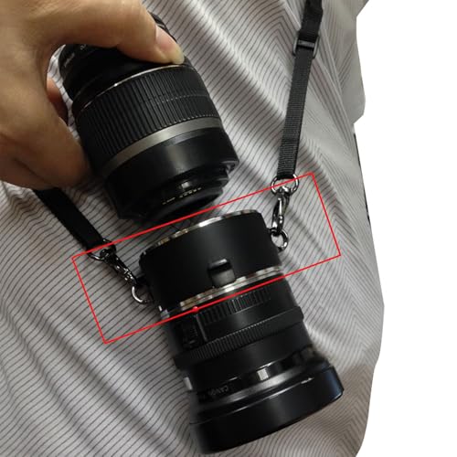 Adaptateur d'objectif double flippers appareil photo support échange objectif - 6