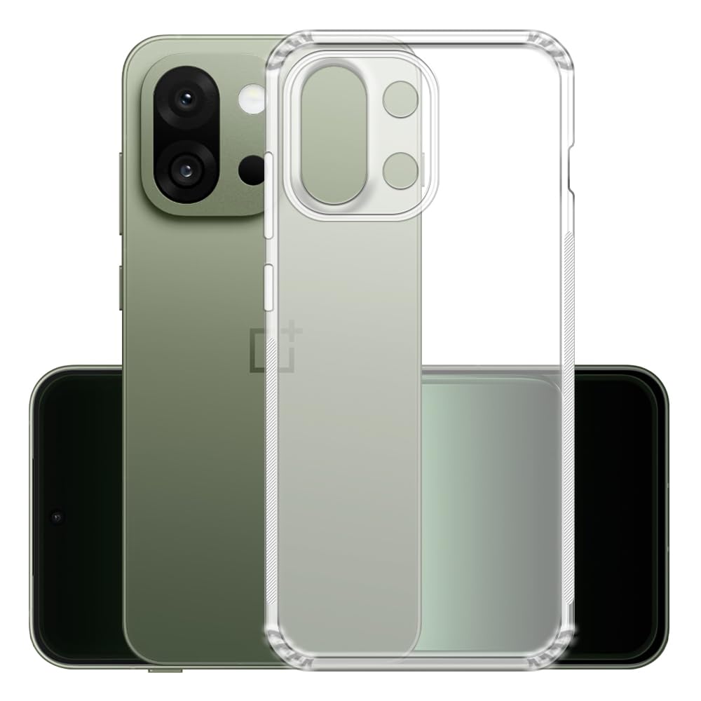 Amazon Brand-Solimo Anti Dust Plug Mobile Cover (Soft & Flexible Back case), for OnePlus 13s 5G / 13T 5G (Clear) Amazon Brand-Solimo Anti Dust Plug Mobile Cover (Soft & Flexible Back case), for OnePlus 13s 5G / 13T 5G (Clear)