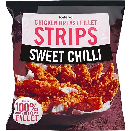 Iceland Sweet Chilli Chicken Breast Fillet Strips 500g (Frozen)