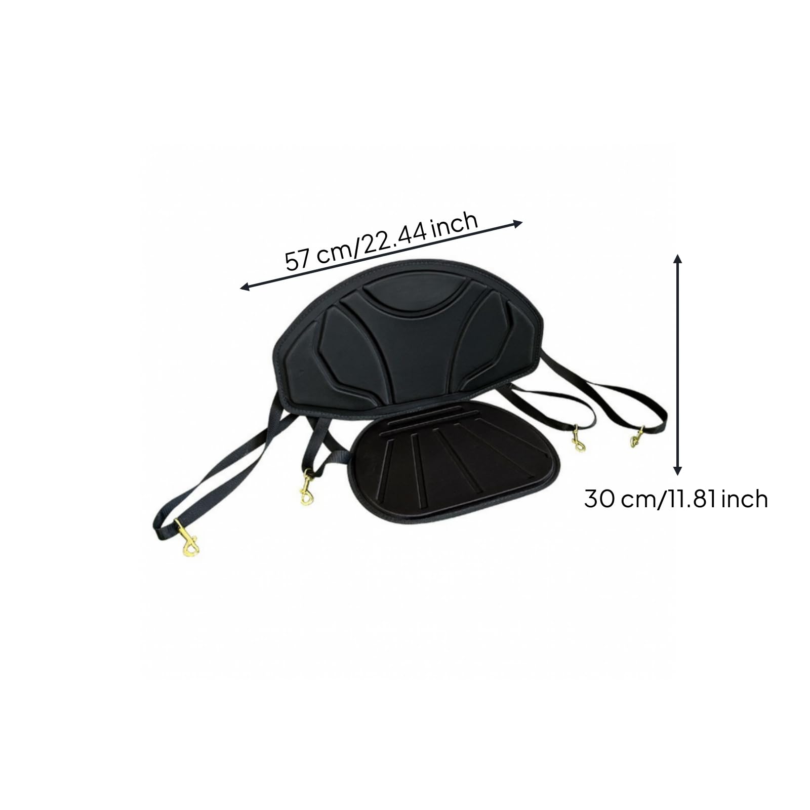 Asiento Canoa con Respaldo Universal | Ergonómico, Asiento para Kayak con Respaldo Desmontable, Ajustable, Paddle, Kayakistas, Piragüistas