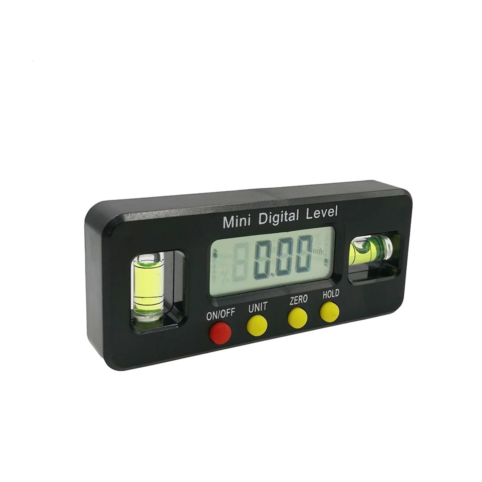 Inklinometr cyfrowy, 150mm 100mm 360 Stopni Mini Cyfrowy Kątomierz Celownik Kątowy Inklinometr Poziomica Elektroniczna Z Dnem Magnetycznym Narzędzie Pomiarowe dla Stolarki, Budownictwa(100mm-Red)