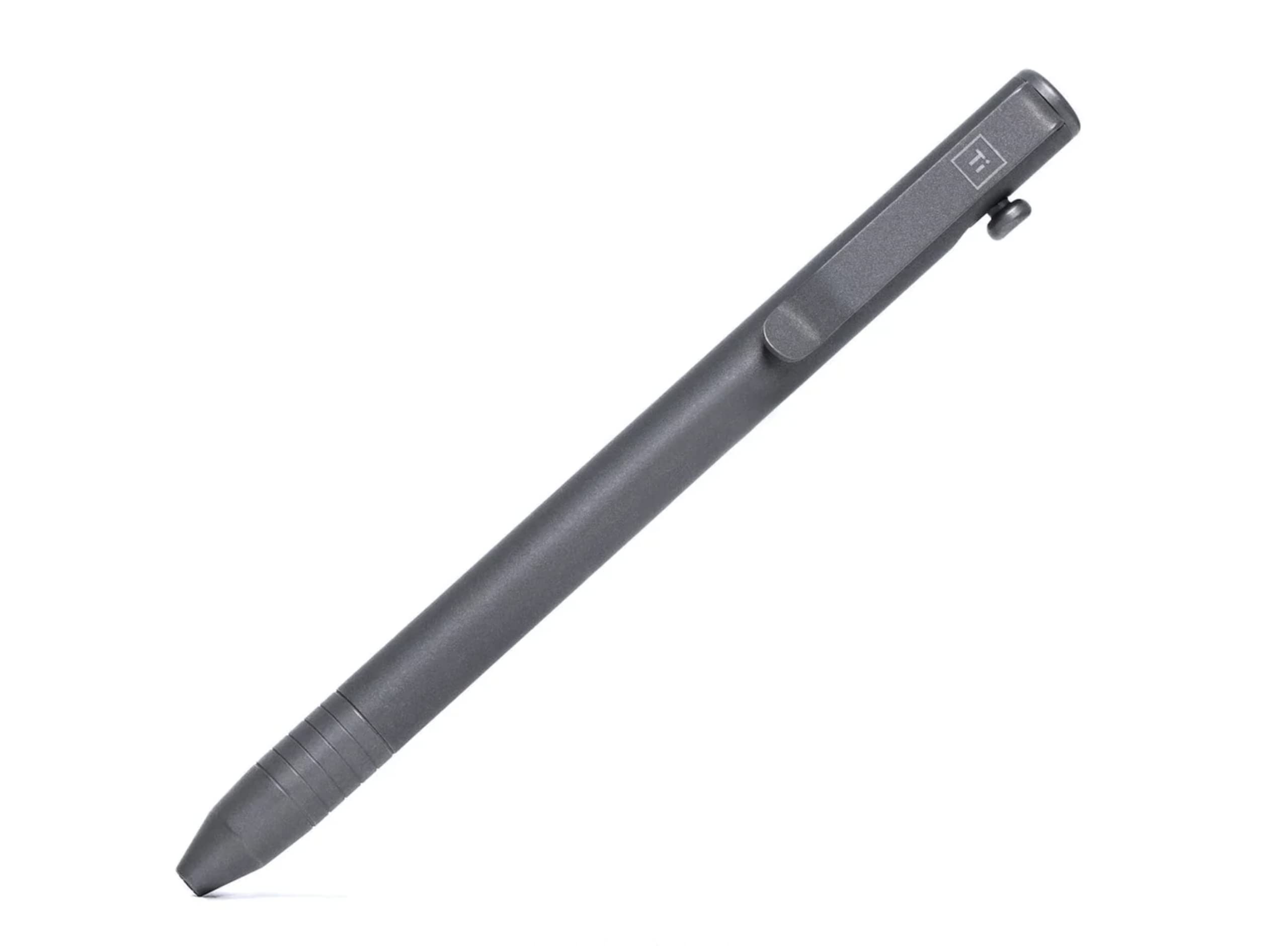 BIG IDEA DESIGNSlim Bolt Action Pen (Titanium Stonewashed)