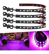 Car Led Strip Lights 32CM Waterproof Led Light Strips for Cars Motorcycles Golf Cart Interior & E...