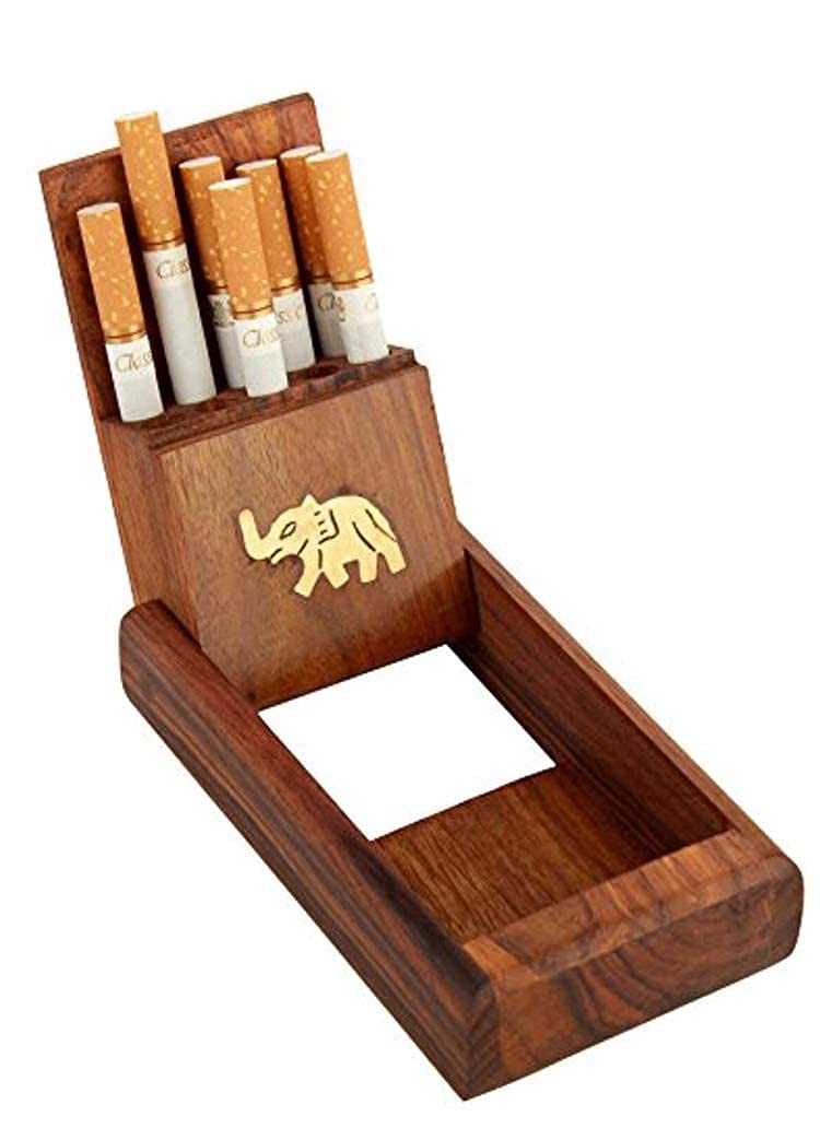 Handmade Wooden Pocket Cigarette Case Holder Stand - Export Quality - Suitable for Cigarette Case Pack off 1-picture-22