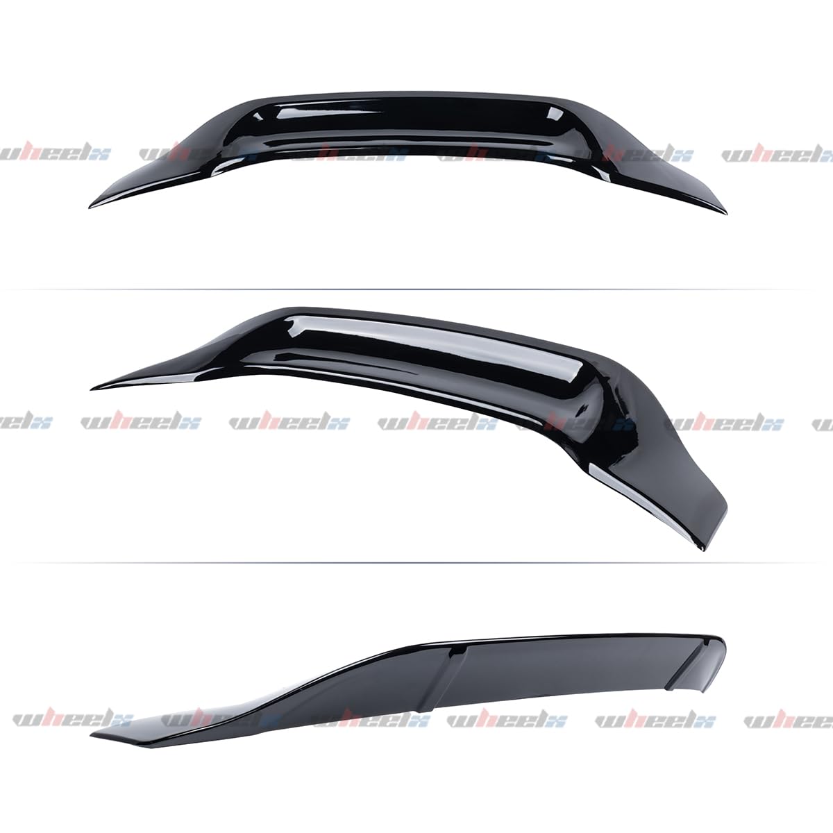 WheelX Rear Spoiler Compatible with 2020-2023 Toyota Corolla, R Style Duckbill Fits for 2020 2021 2022 2023 4 Door Sedan, Trunk Exterior High Kick Tail Deck Lid Wing Lip (Glossy Black)