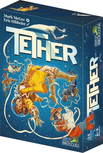 Tether - Juego de mesa para 2 jugadores para adultos - Caja pequeña para viaje - Juego único con baraja espejo donde la perspectiva importa miniatura 1