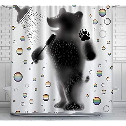 Duschvorhang, schimmelresistent, 100 % Polyester Cover