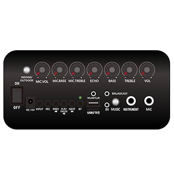 Amazon | SHIDU 「K11」充電池内蔵ポータブル PA システム [国内