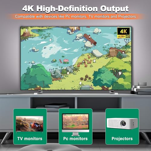 Retro Gaming Console with 40,000+ Classic Games, 23 Emulators, Dual 2.4GHz Wireless Controllers, 4K HD Output, Save & Load Function, Plug & Play, Compatible with TV/PC/Projector, 64GB - Image 6